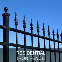 Residential Iron Fence