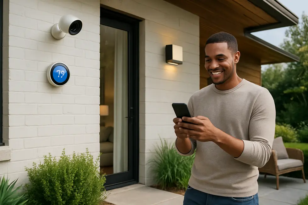 Modern rental with integrated smart home technology attracting tenants in Katy